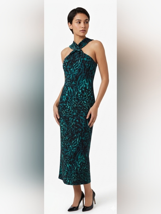 RACHEL Rachel Roy Dresses & Skirts - NWT Rachel Rachel Roy Twisted Neck Animal Print Maxi Dress S